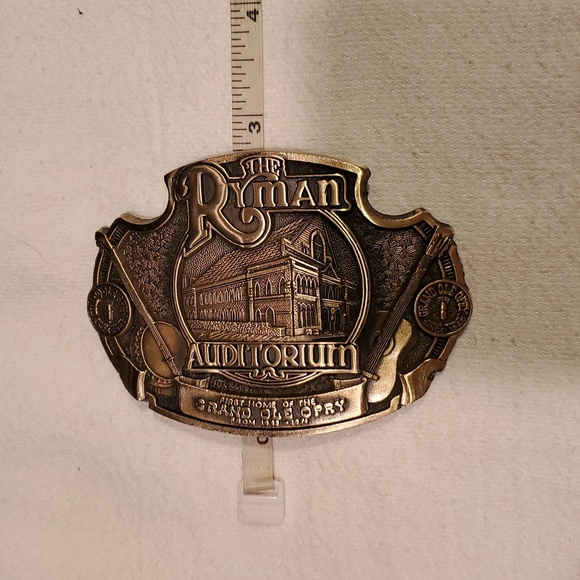 Ryman Vintage Solid Brass Commentrative Grand Old Opry Auditorium Belt Buckle - Picture 6 of 8